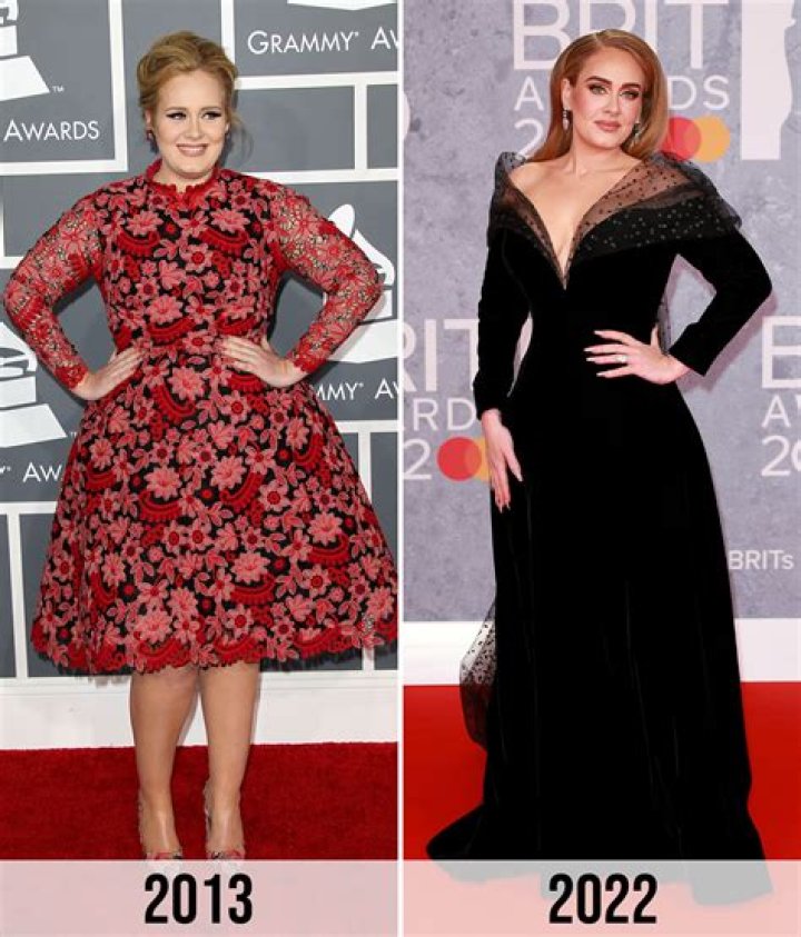 Adele shows off Hollywood transformation in unexpected dress