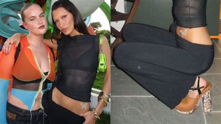 Bella Hadid can’t get enough of the Y2K butterfly tattoo trend - see photos
