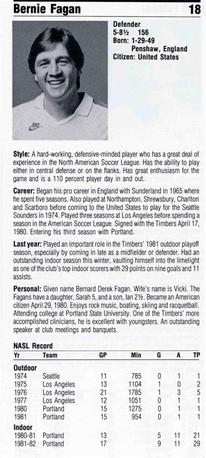 Bernie Fagan Obituary Portland Oregon, English Former Footballer Dies Sadly