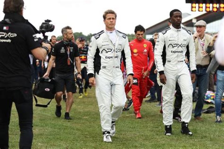 Brad Pitt, 59, turns heads at Formula 1 Grand Prix track
