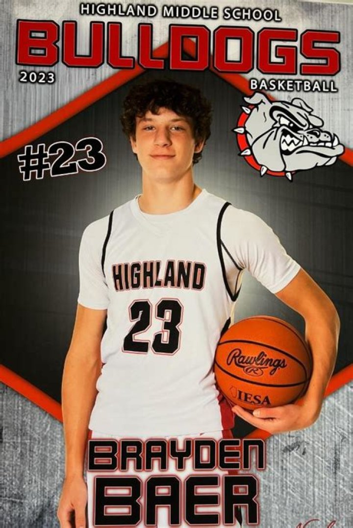 Brayden Baer Highland IL Car Accident, Highland High School Student has died