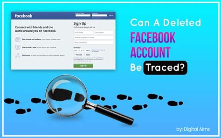 Can police track a deleted facebook account?