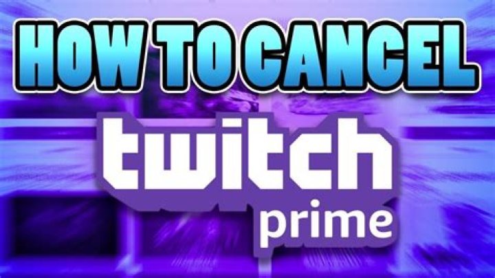 Can u cancel twitch prime after free trial?