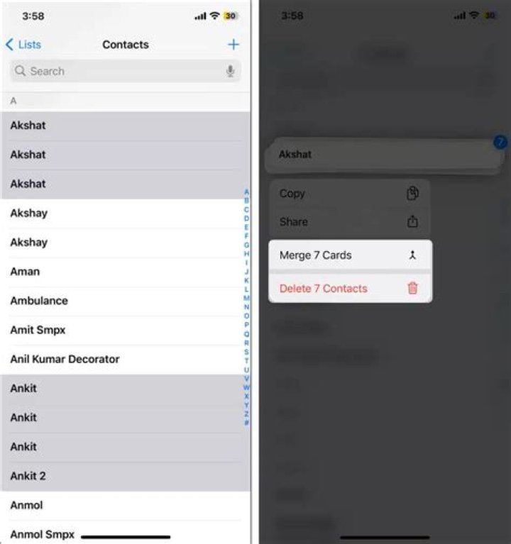 Can you delete multiple contacts on iPhone?