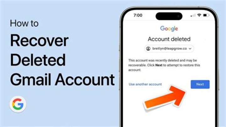 Can you reactivate a deleted Gmail account?