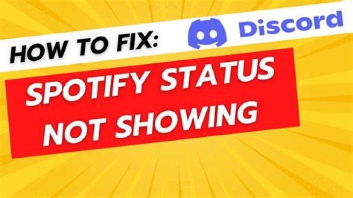 Fixing the Issue of Spotify Status Not Showing on Discord