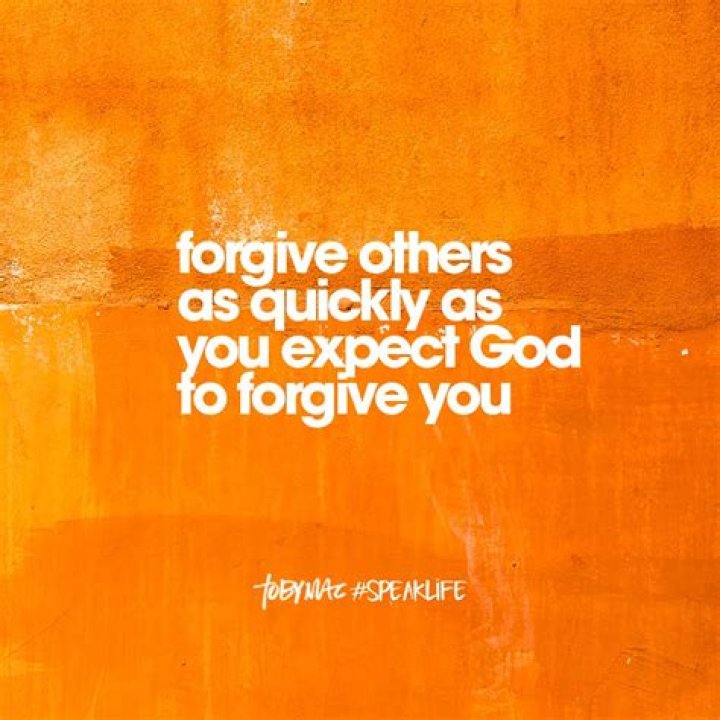 Forgive and resolve differences quickly