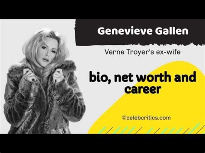 Genevieve Gallen Bio, Career, Marriage, History, Net Worth
