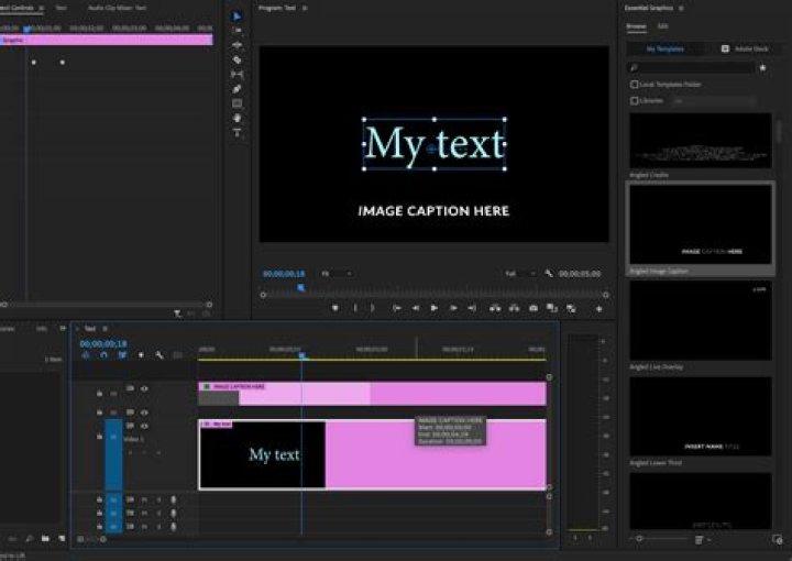 how do i add text to a video in photoshop?