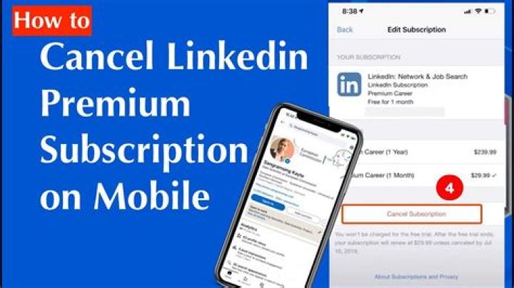 How do I cancel LinkedIn premium on the app?