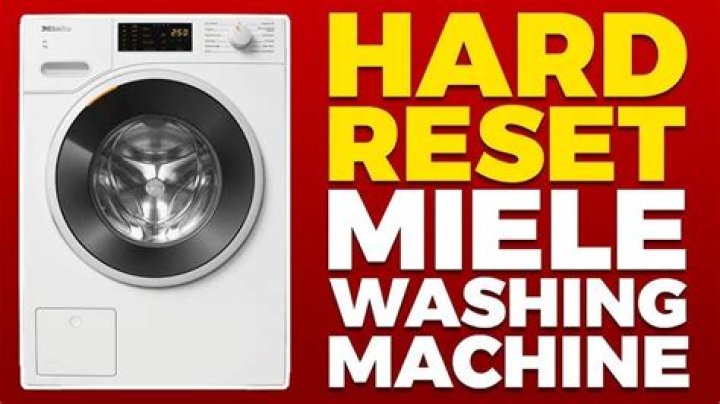 how do i reset my miele washing machine?
