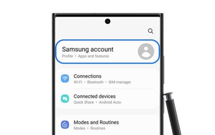 How do I sign out of Samsung account?