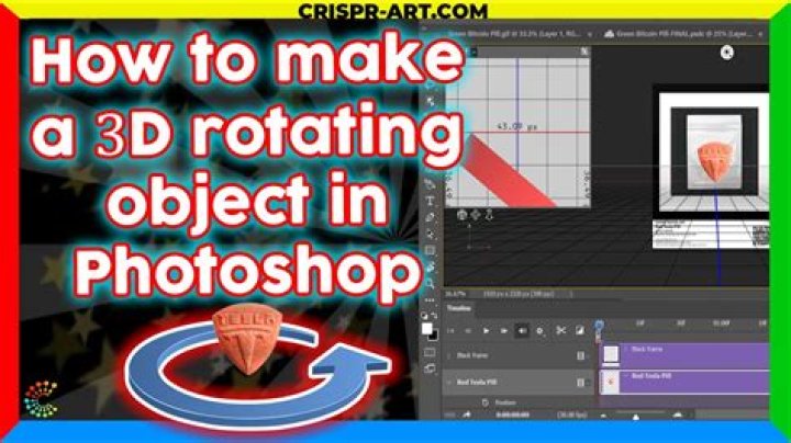 how do you rotate an object in 3d in photoshop?