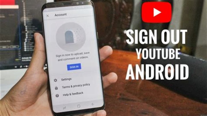 How do you sign out of YouTube on Android?