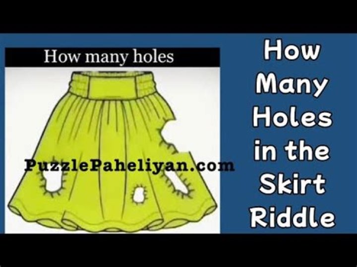 How Many Holes In The Skirt Riddle Answer: Get The Riddle Answer Here
