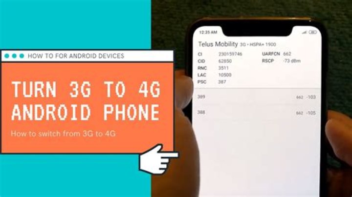 how to change 3g to 4g on android?