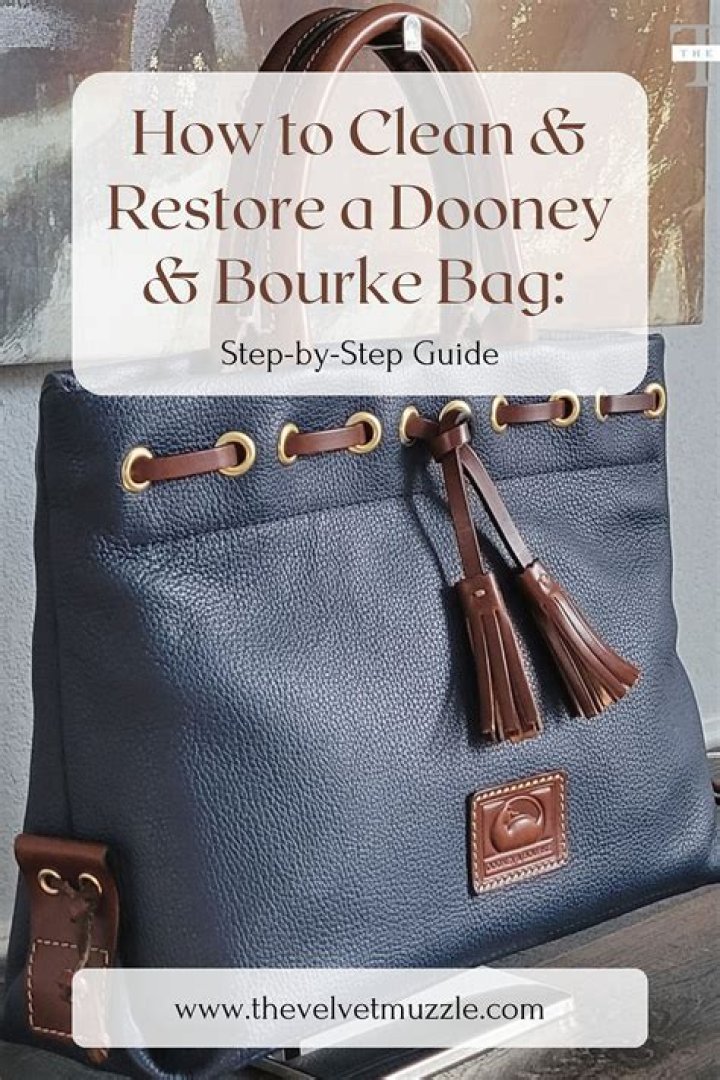 how to clean a dooney and bourke purse?