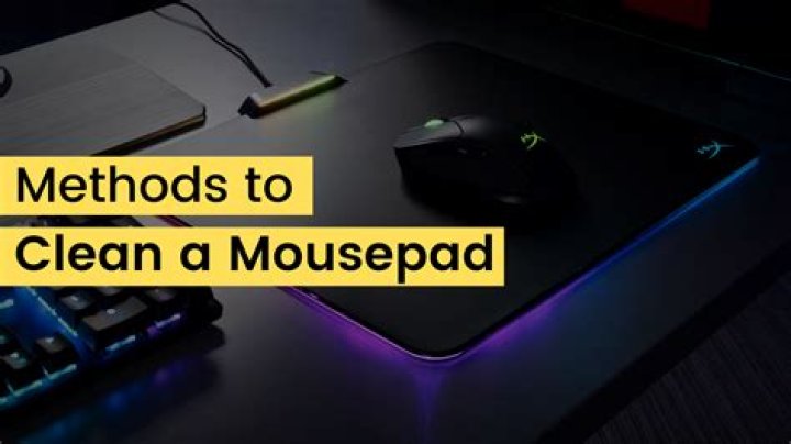 how to clean a mousepad rgb?