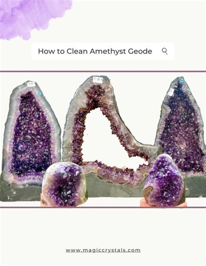 how to clean amethyst geode?
