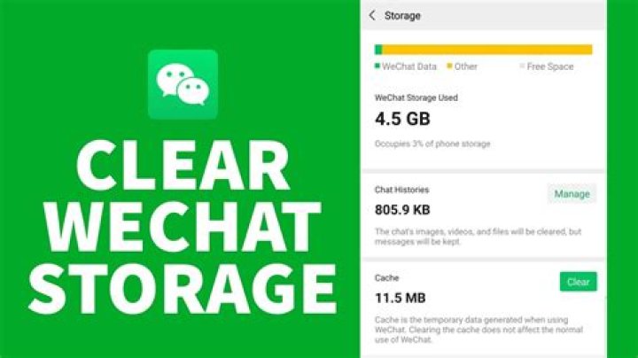 how to clear wechat storage iphone?
