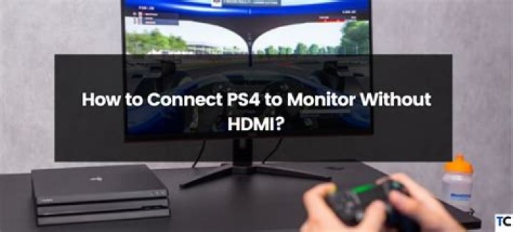 how to connect ps4 to computer monitor?