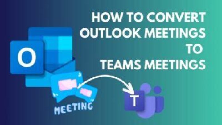 How to Convert Outlook Meetings to Teams Meetings?