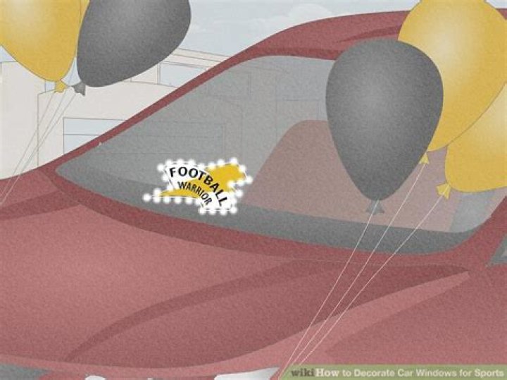 how to decorate car windows for sports?