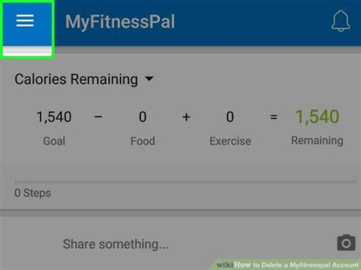 how to delete a myfitnesspal account?