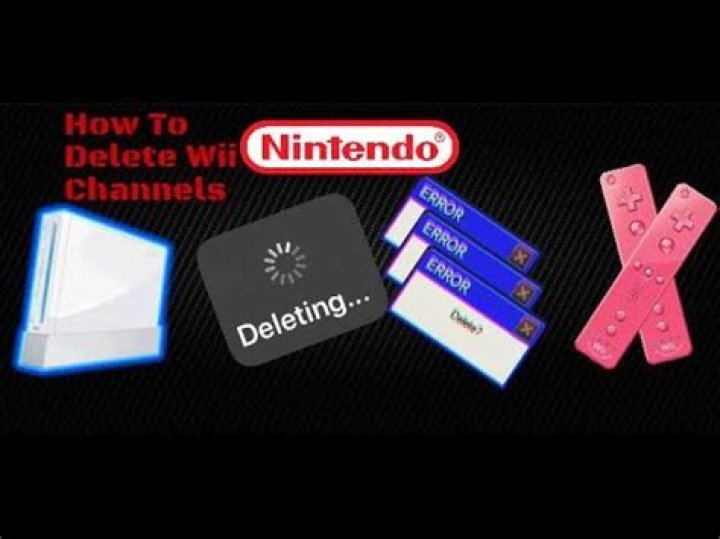 how to delete wii channels?