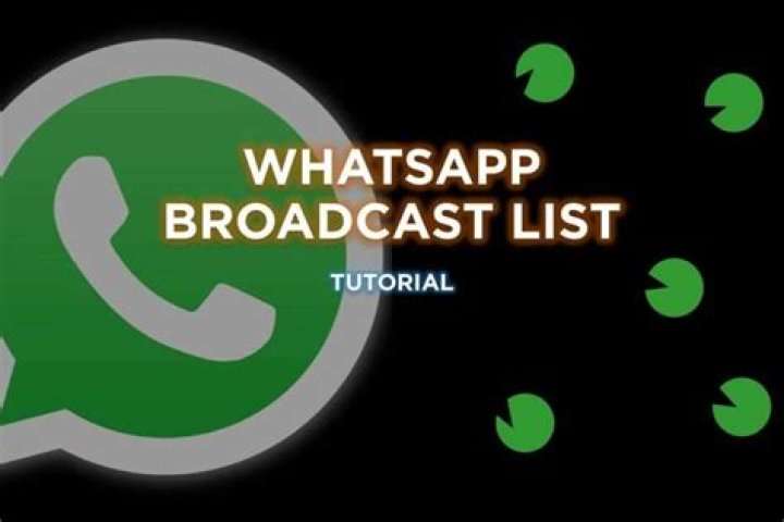 how to find broadcast list in whatsapp?