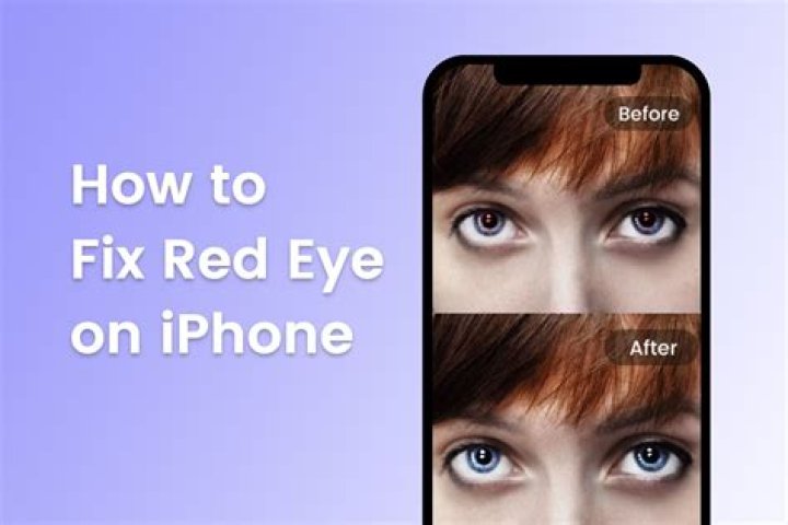 how to fix red eye on iphone 11?