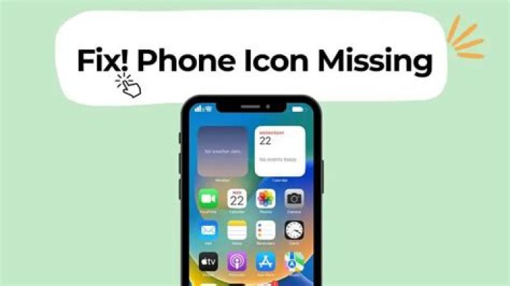 how to get phone icon back on iphone?