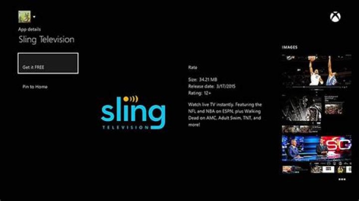 how to get sling tv on xbox 360?
