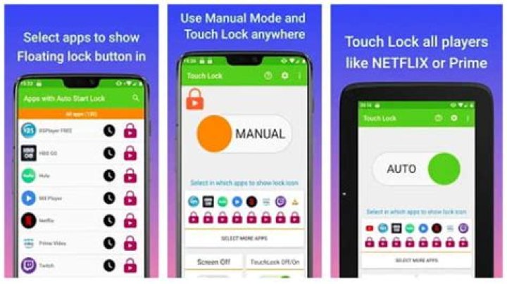 how to lock android screen from touch?