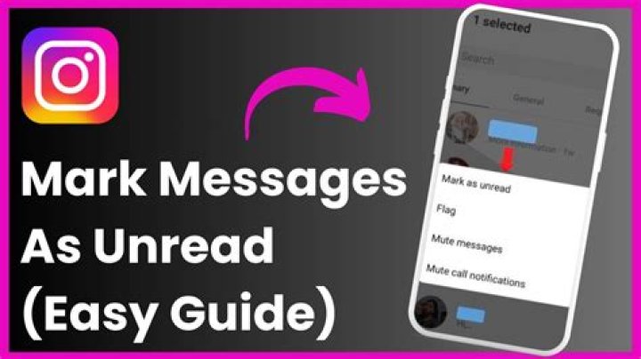 how to mark message as unread on instagram?