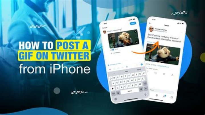 how to post a gif on twitter from iphone?