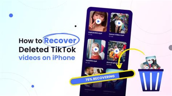 how to recover deleted tiktok videos on iphone?