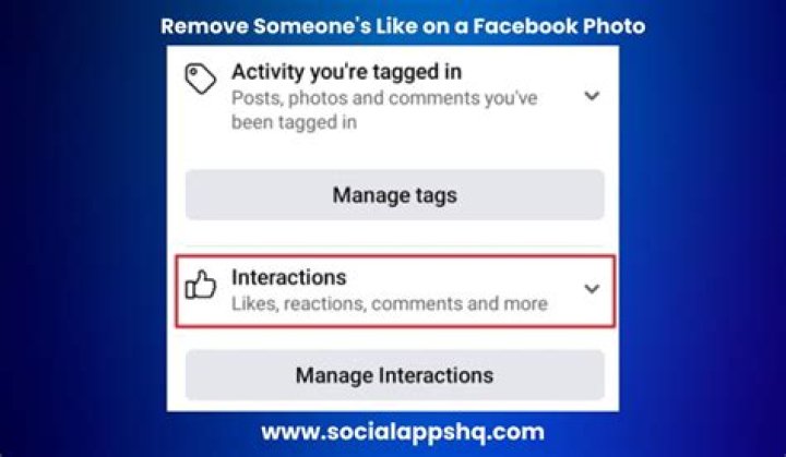 how to remove someones reaction on facebook?