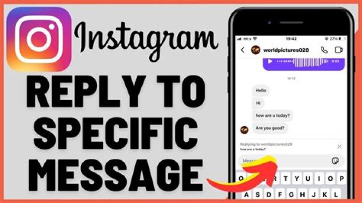 how to reply to specific messages on instagram?