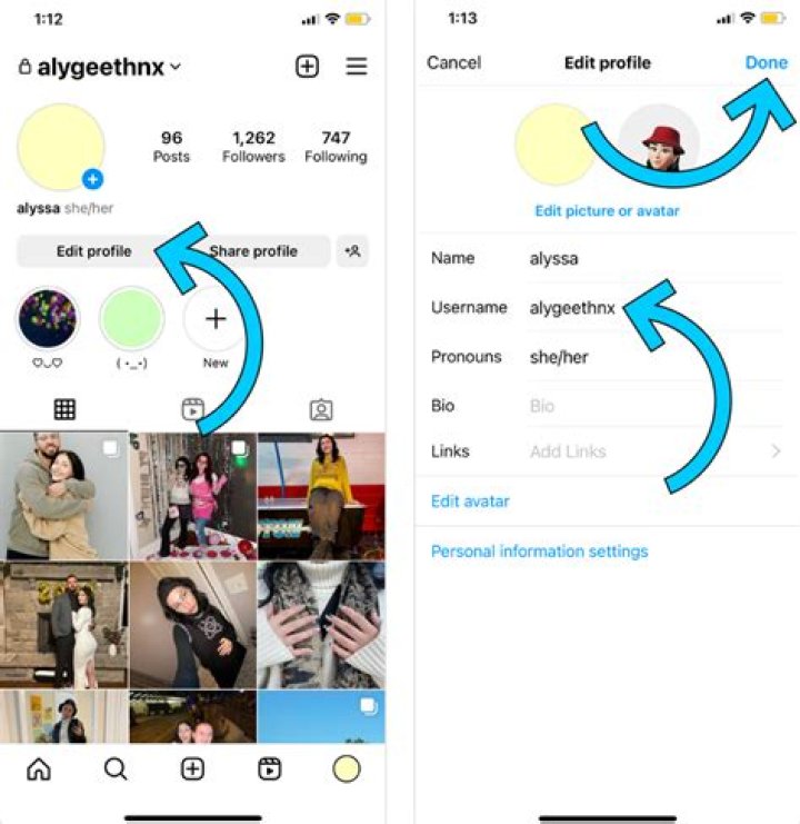 how to request an instagram username?