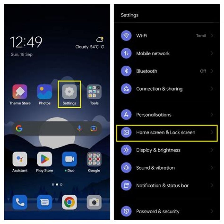 how to save file to android home screen?