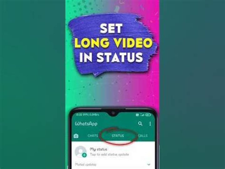 how to set long video on whatsapp status?