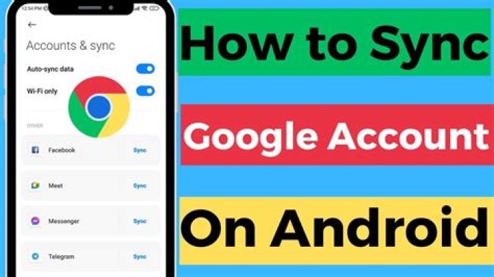 how to sync google account on android?