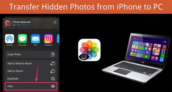 how to transfer hidden photos from iphone to pc?