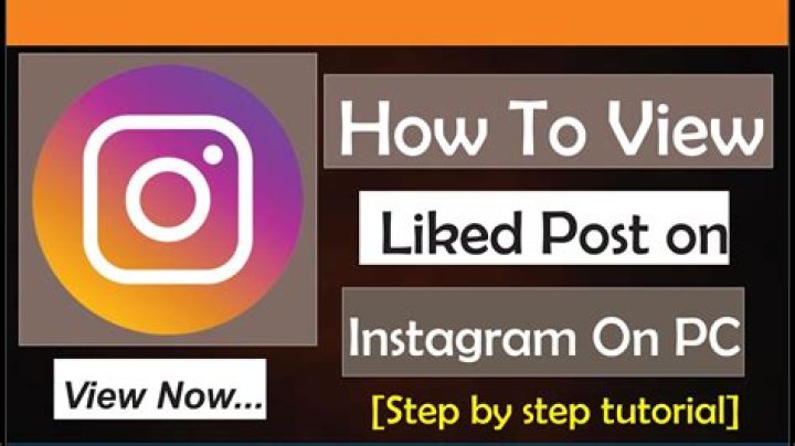 how to view liked posts on instagram pc?