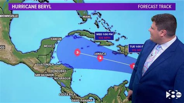 Hurricane Beryl forecast to become a Category 4 storm as it nears southeast Caribbean