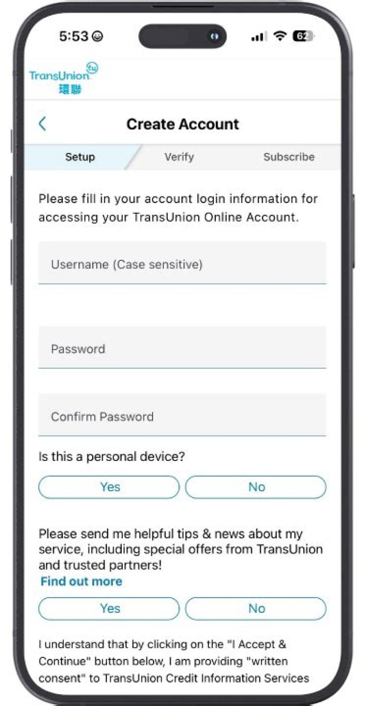 Is there a free TransUnion account?