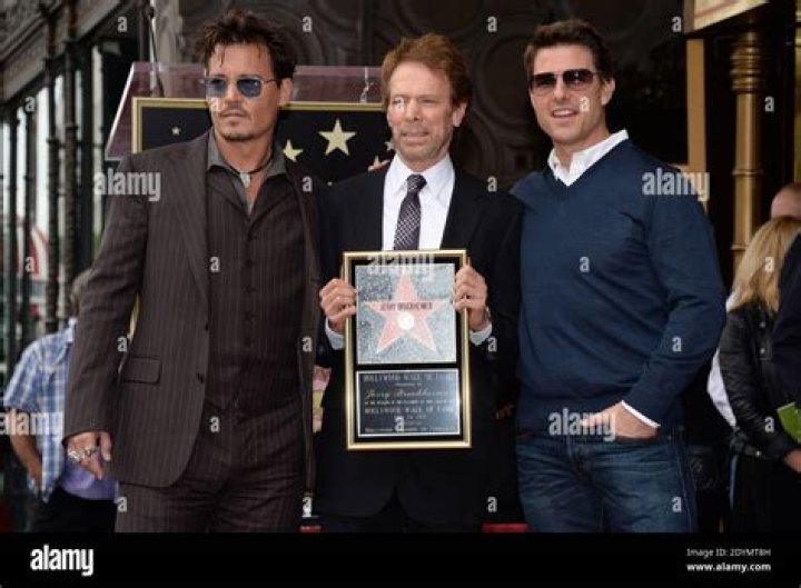 Johnny Depp and Tom Cruise honour Jerry Bruckheimer as he receives Hollywood star