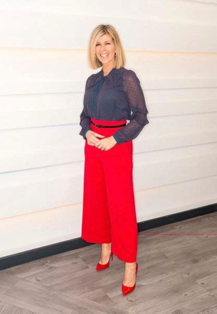 Kate Garraway stuns GMB viewers in red Zara trousers and a heart print shirt