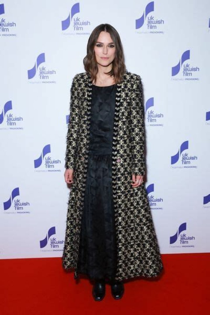 Keira Knightley dons the ultimate statement coat for the premiere of her new film